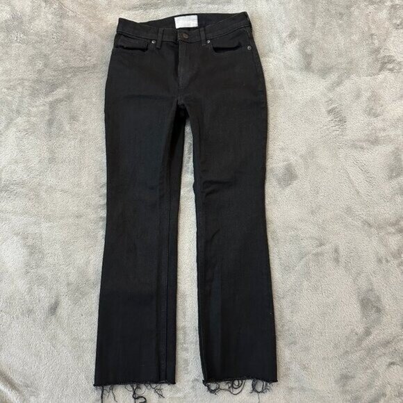 Everlane Denim - Everlane Black Jeans Crop Straight Boot Women's size 27 4 High Rise